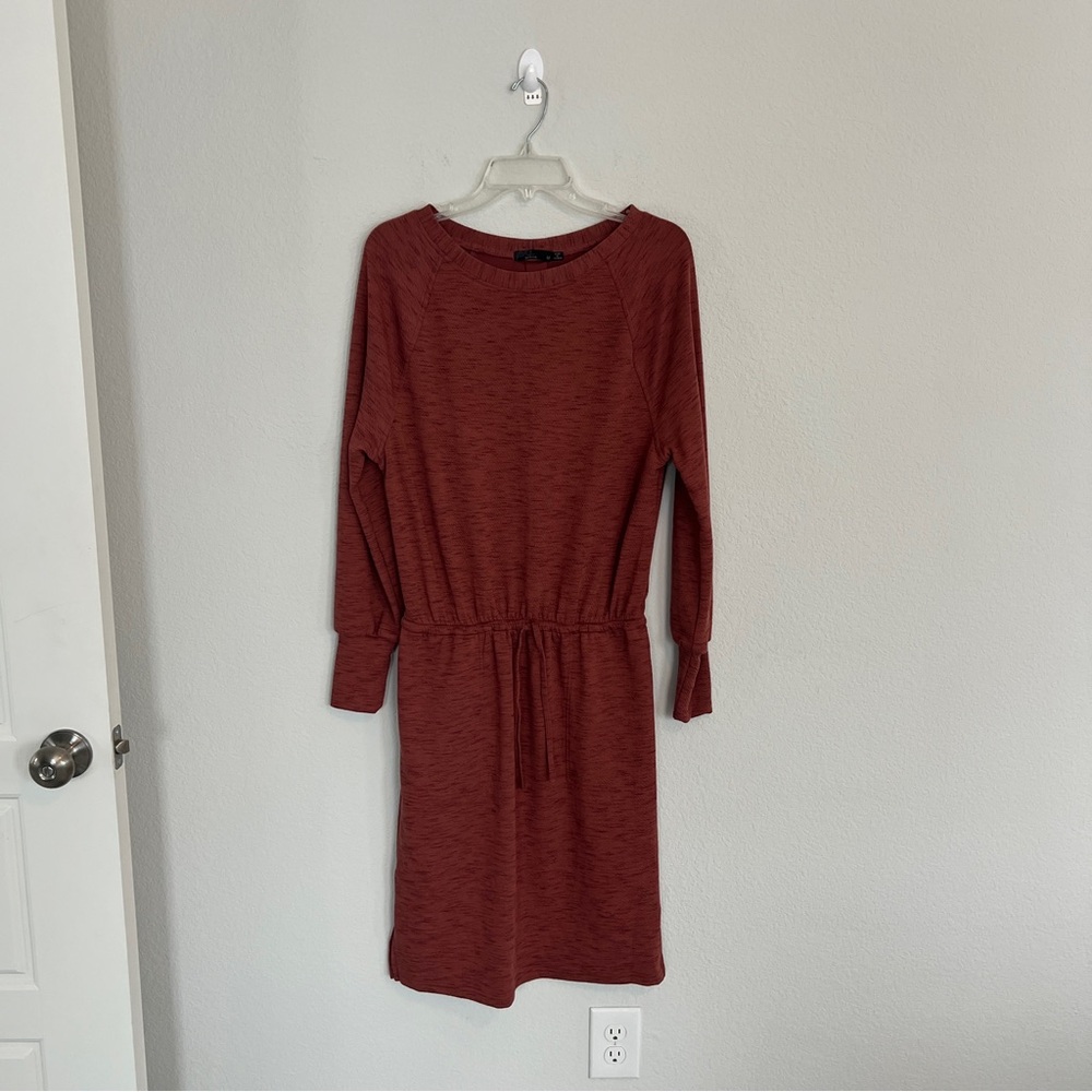 Prana Sunrise Dress in Rust Size Medium
